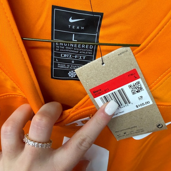 Nike Men's Bright Orange Jersey - Picture 2 of 2